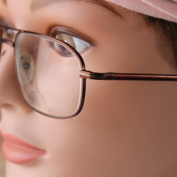 Precision 104 Brown Aviator Eyeglass Frames - Picture 2 of 8